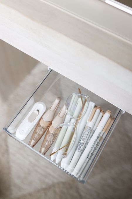 This drawer is adhesive so you can add it to any desk! 

Home organization, office organization, Amazon finds, Amazon home, Amazon favorites, office organizer 

#LTKHome #LTKFindsUnder50 #LTKFindsUnder100