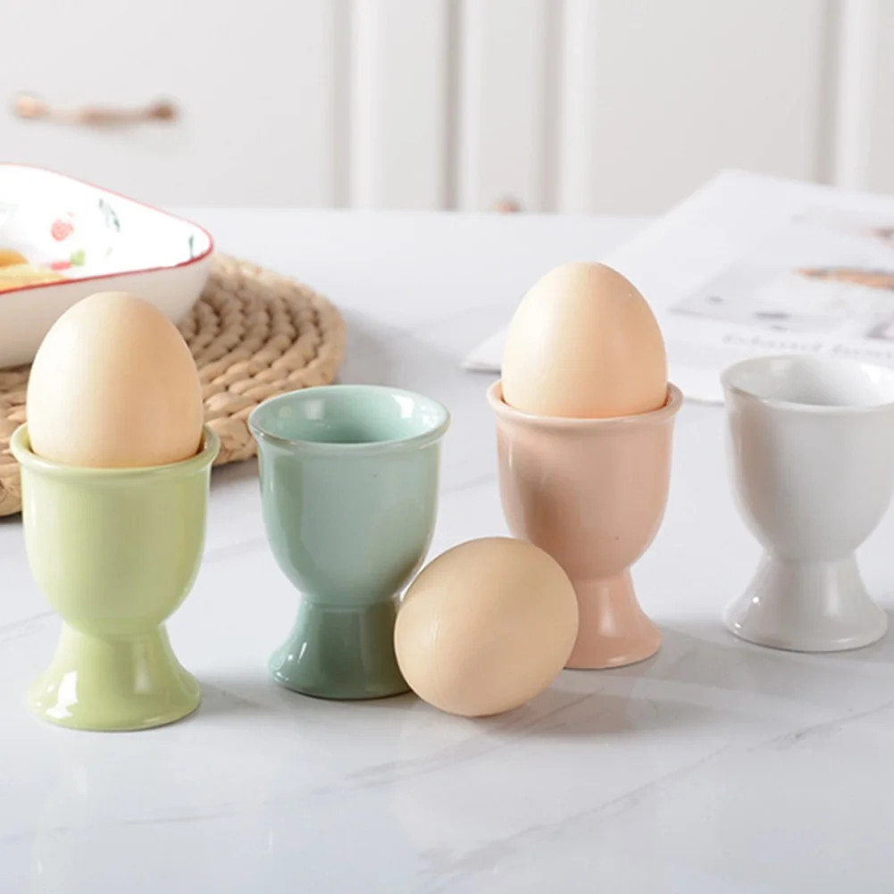 BCLONG 4pcs for Egg Cups Holders Ceramic for Egg Cups Breakfast Boiled for Egg Cups | Walmart (US)