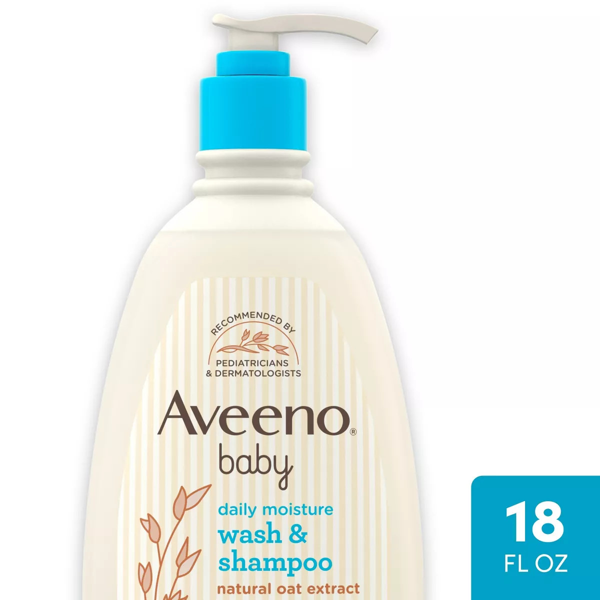 Aveeno Baby Daily Moisture Gentle Body Bath Wash & Shampoo - Lightly Scented - 18 fl oz | Target