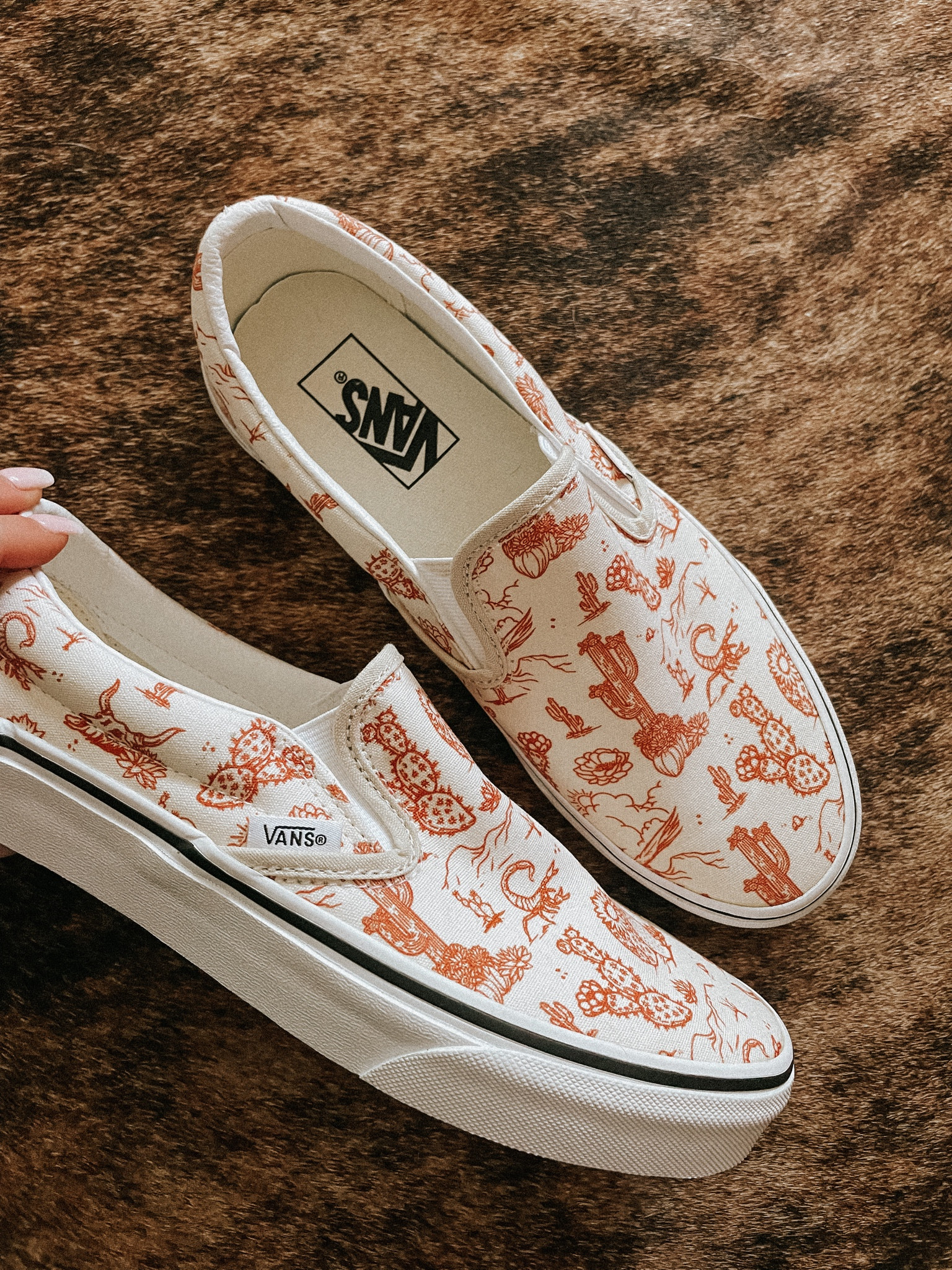 Desert Vibes Cowboy Slip on Vans 🏜️