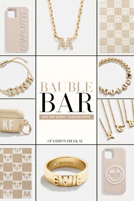 Custom gift ideas: 20% off ends tonight! // makes a perfect custom gift and still arrives in time for Christmas! 

Bauble bar, custom jewelry, personalized blankets, personalized jewelry 

#LTKGiftGuide #LTKSeasonal #LTKHoliday