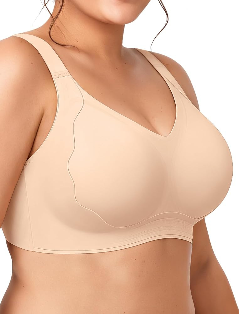 ProKloud Triple Lift Jelly Wireless Push Up Bras Plus Size Support Bralette | Amazon (US)