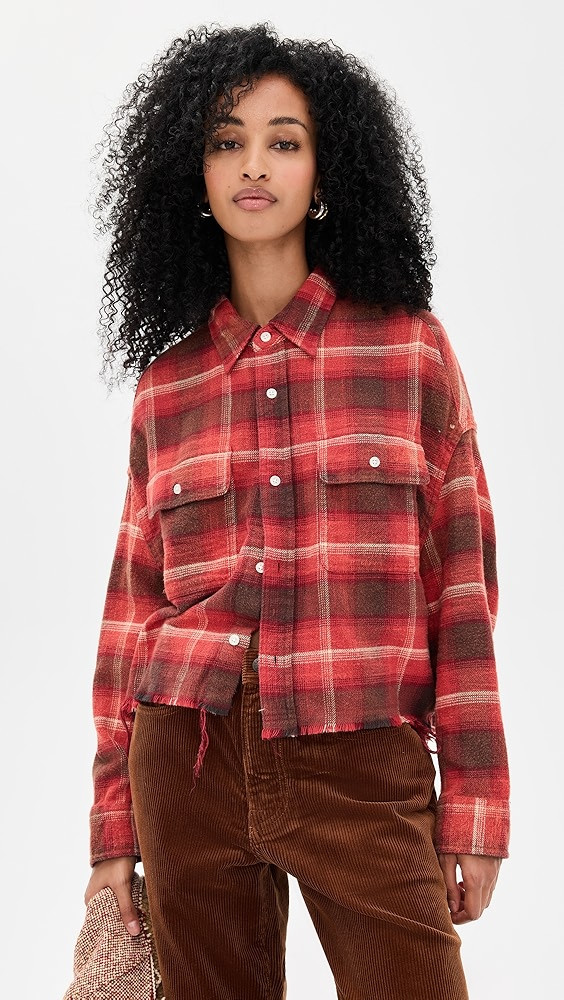 Cropped Work Flannel Shirt | Shopbop