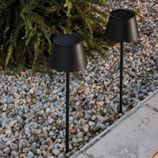 Hanna Scallop Solar Path Light - Set of 2 | Ballard Designs, Inc.