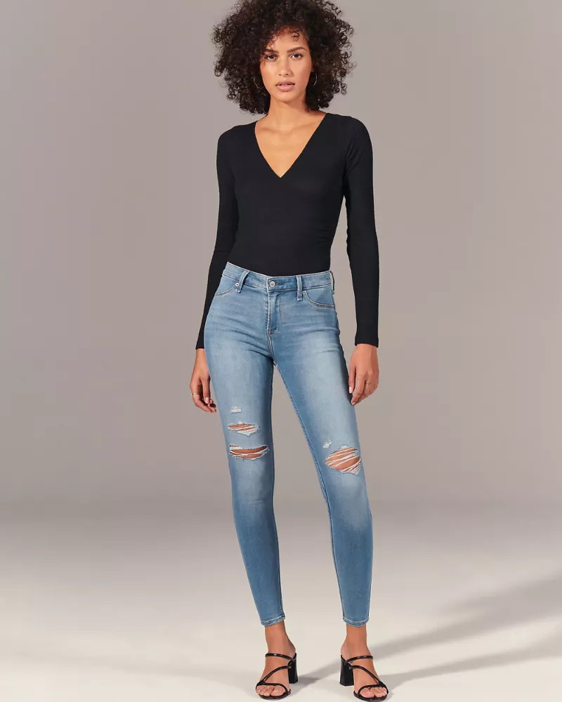 Mid Rise Jean Leggings | Abercrombie & Fitch (US)