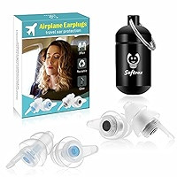 2 Pair Airplane Pressure Relief Earplugs, 100x Reusable Plane Travel Ear Plugs Flying Plugs Prevent  | Amazon (US)