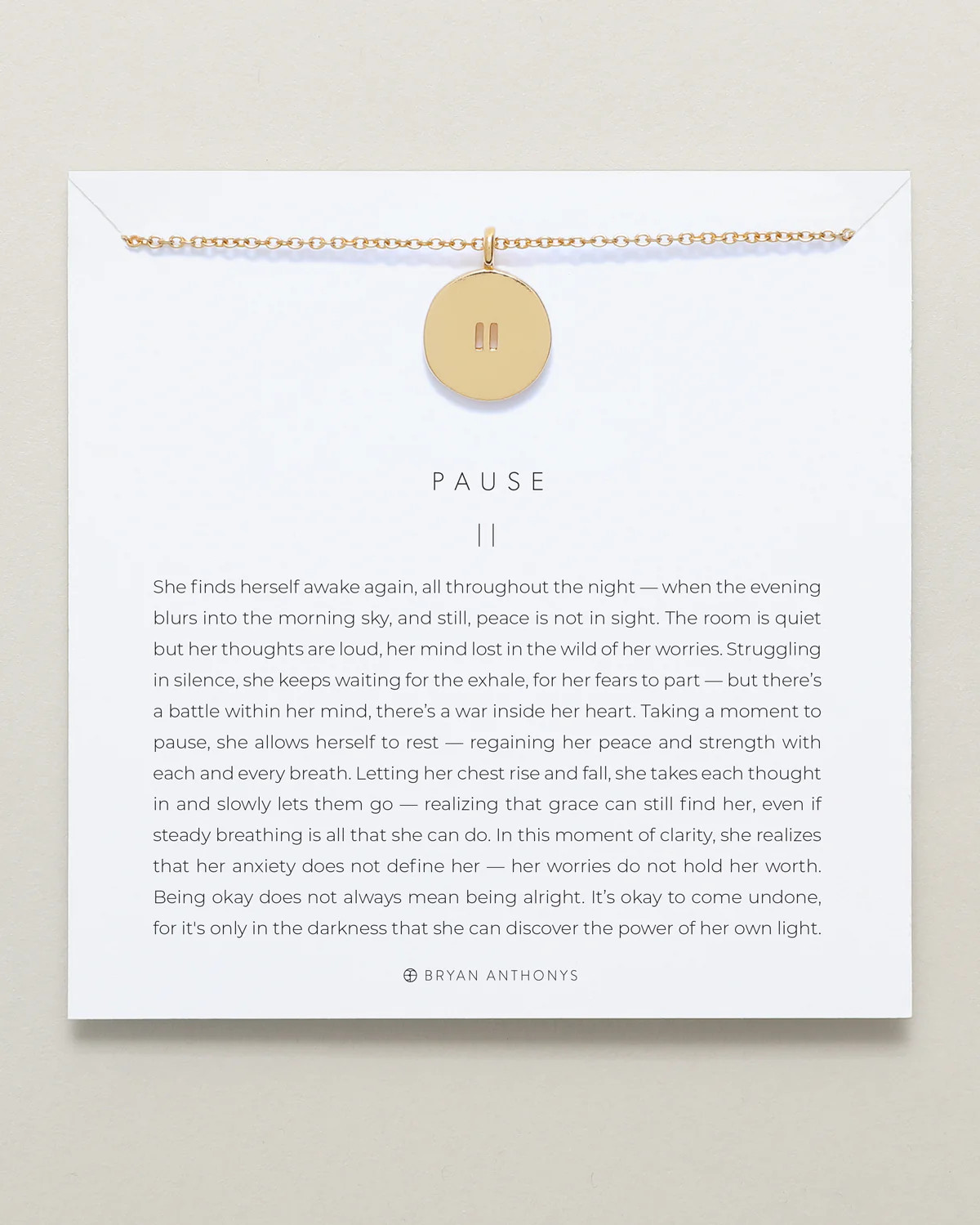 Pause Necklace | Bryan Anthonys | Bryan Anthonys