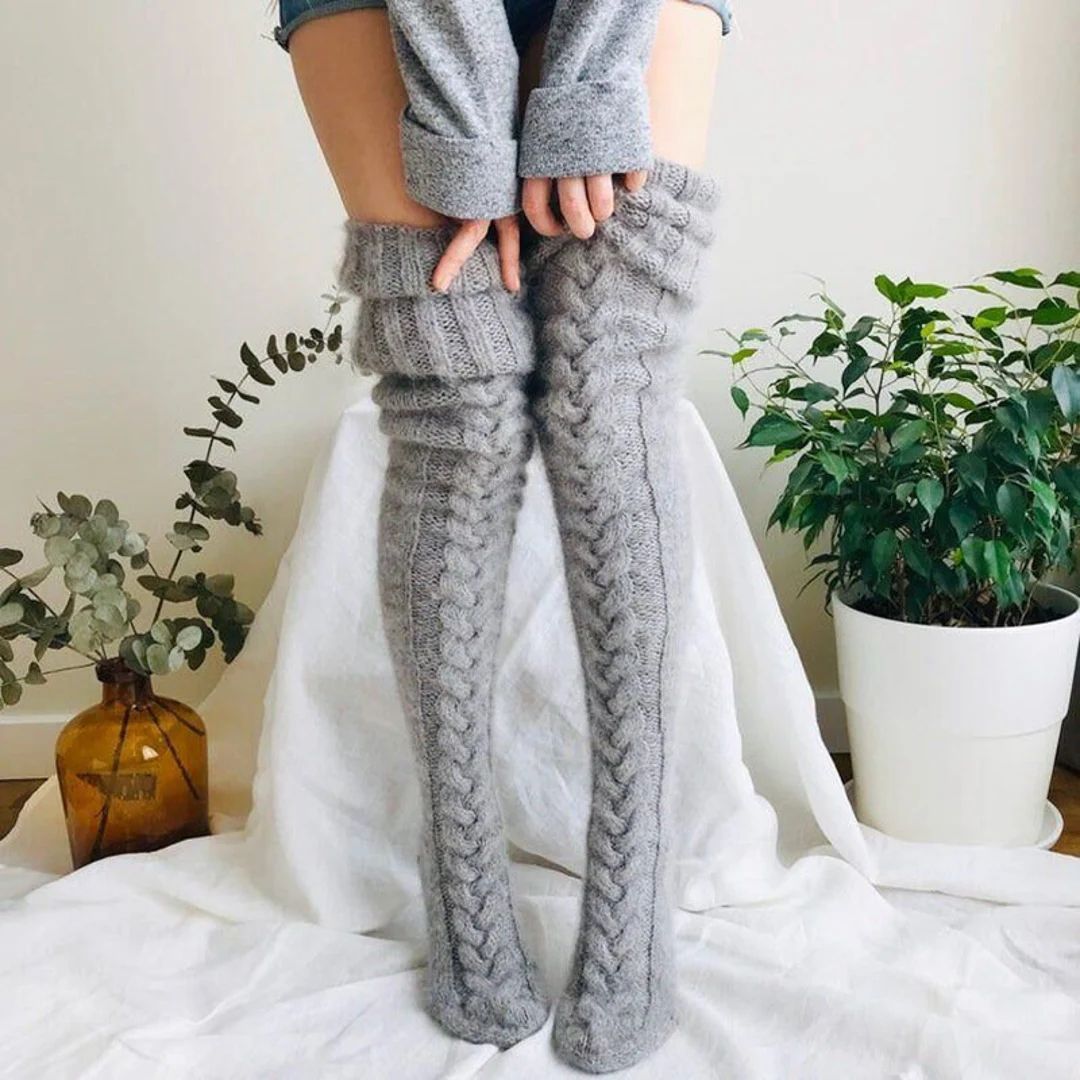 Long Length Socks • Leg warmer Socks • Over the knee lengthened long tube knitted pile socks ... | Etsy (US)