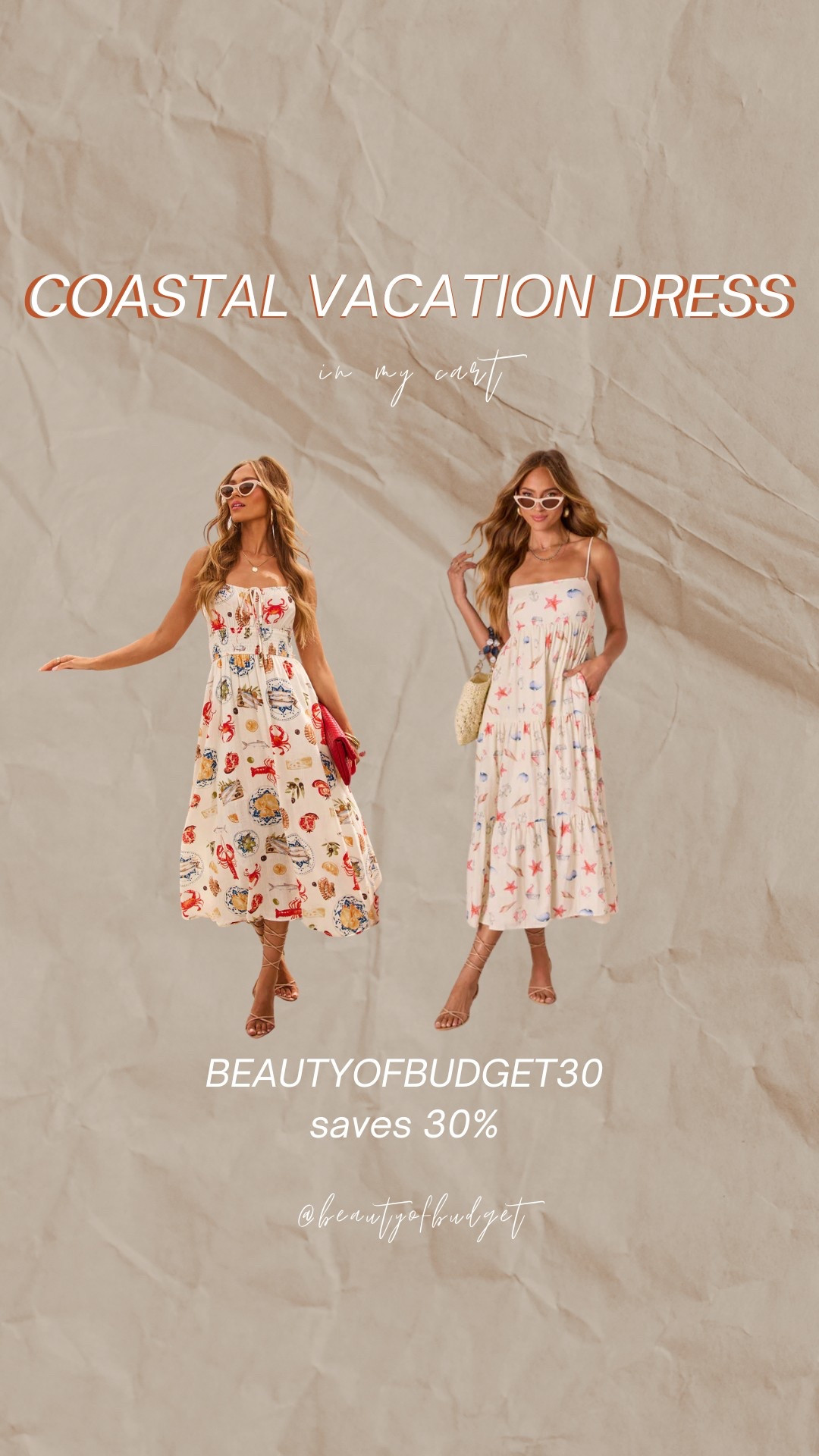 Left or right? Both in my cart for 30A and I cannot decide!

BEAUTYOFBUDGET30 saves 30% sitewide!


Vacation dress
Vacation outfit
Summer dress
Coastal outfit

#LTKFindsUnder50 #LTKStyleTip #LTKTravel