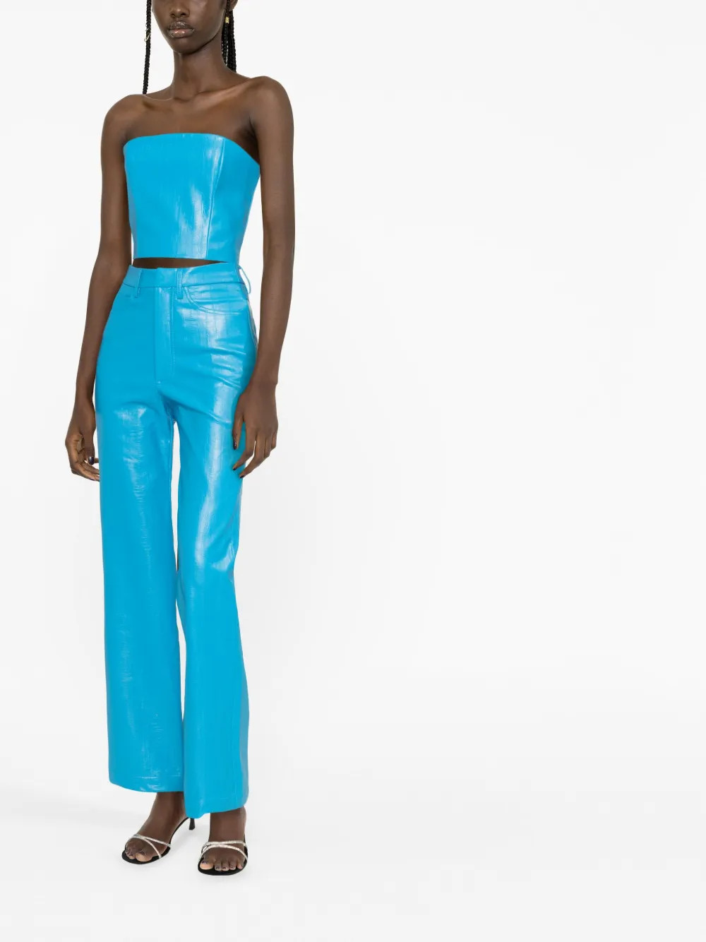 ROTATE Cropped Strapless Top - Farfetch | Farfetch Global