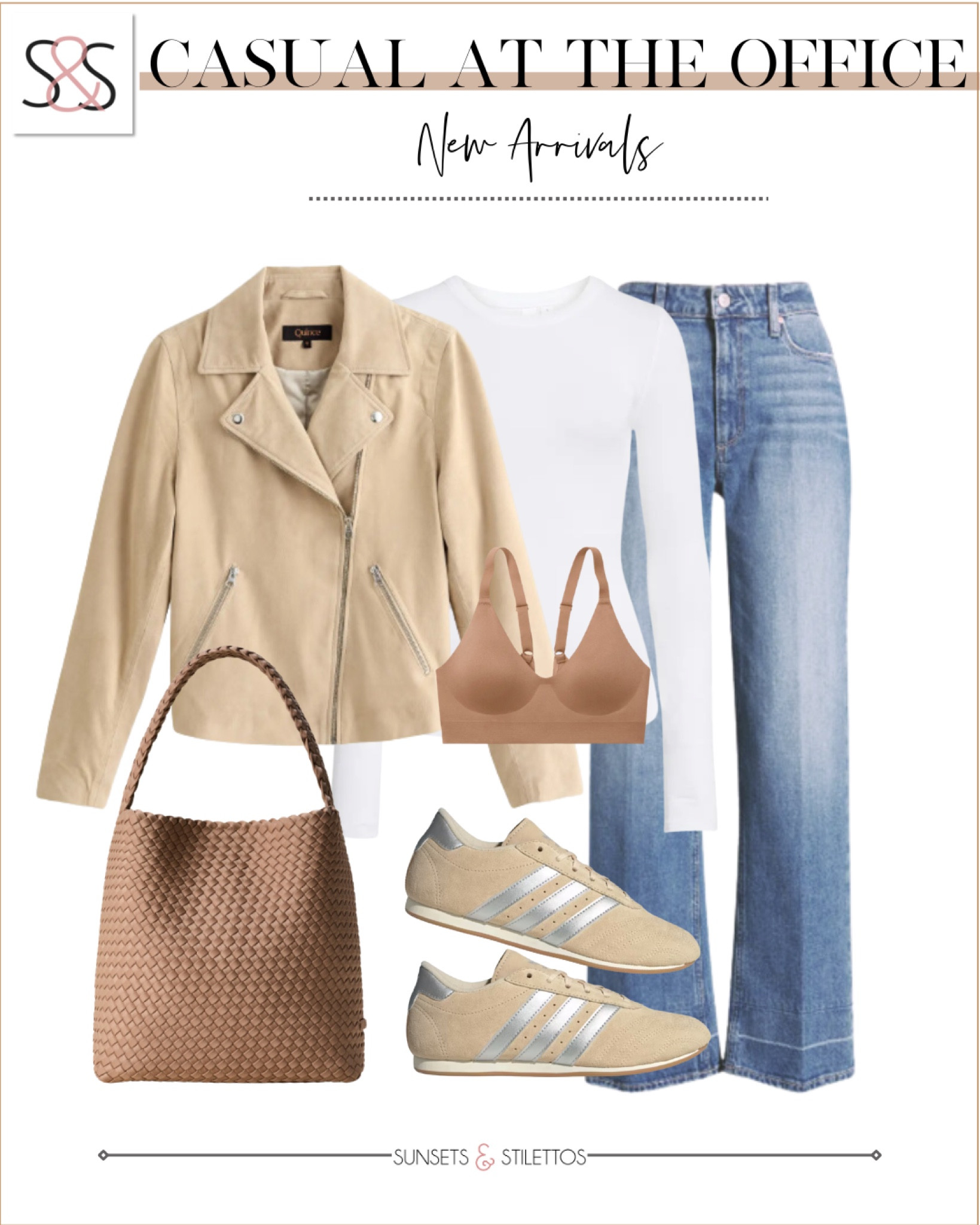 Spring essentials! This moto jacket from Quince is  great for workwear or the weekend! Pair with adidas sneakers for a polished look!

Sunsets and Stilettos, travel vacation, basics

#LTKOver40 #LTKFindsUnder50 #LTKSeasonal