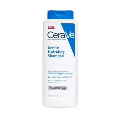 CeraVe Gentle Scalp Care Shampoo - 12 fl oz: Deep Hydration, Basic Cleansing, Curly & Dry Hair, Paraben-Free | Target