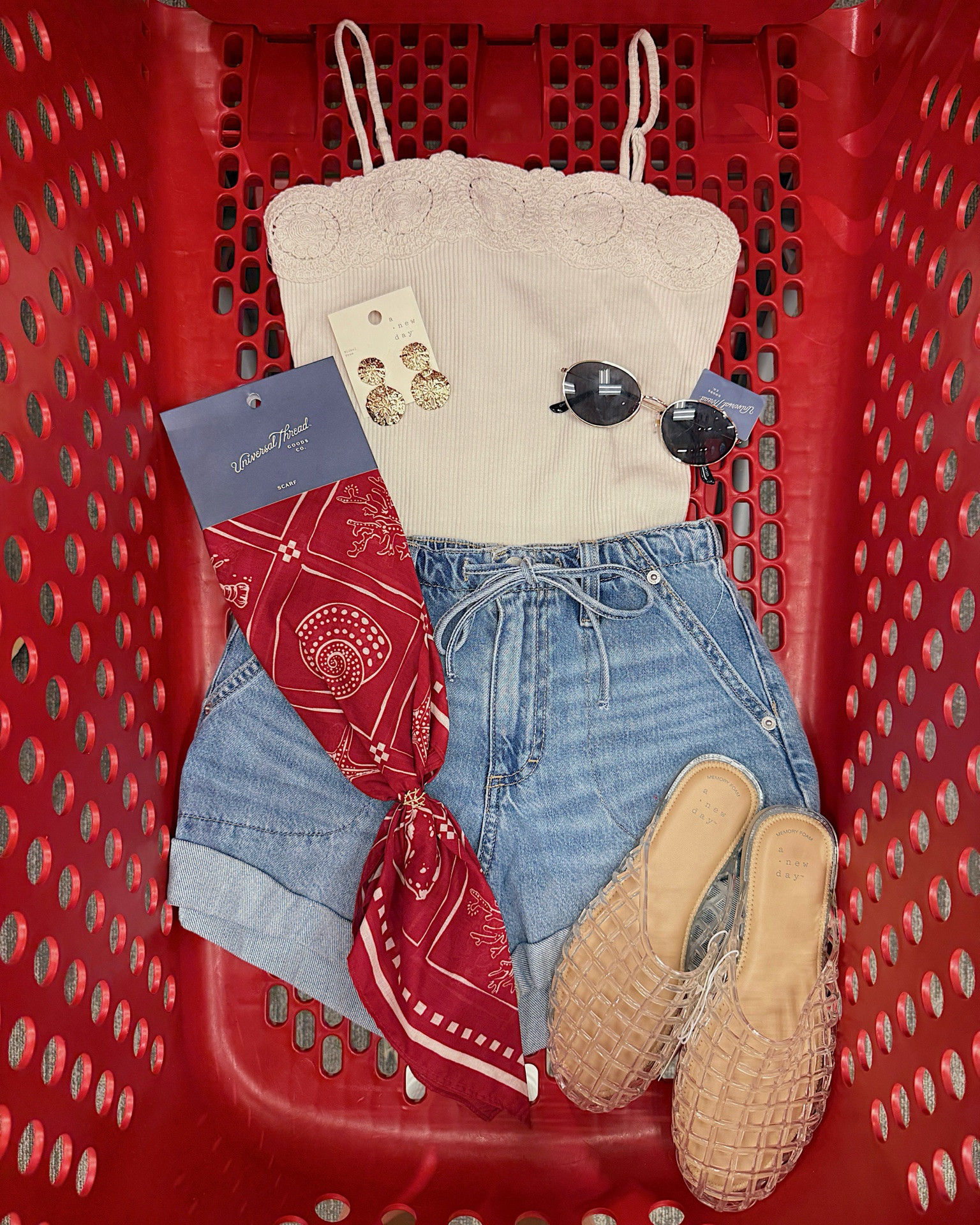 Summer outfits all from Target! ♥️ PS: I would size up one in those draw string denim shorts. They’re SO good!! #ad @Target 

Target Style, Summer Style, Vacay Style, Easy Outfits, Denim Shorts, 4th of July

#LTKmomlife #LTKgrwm #LTKootd