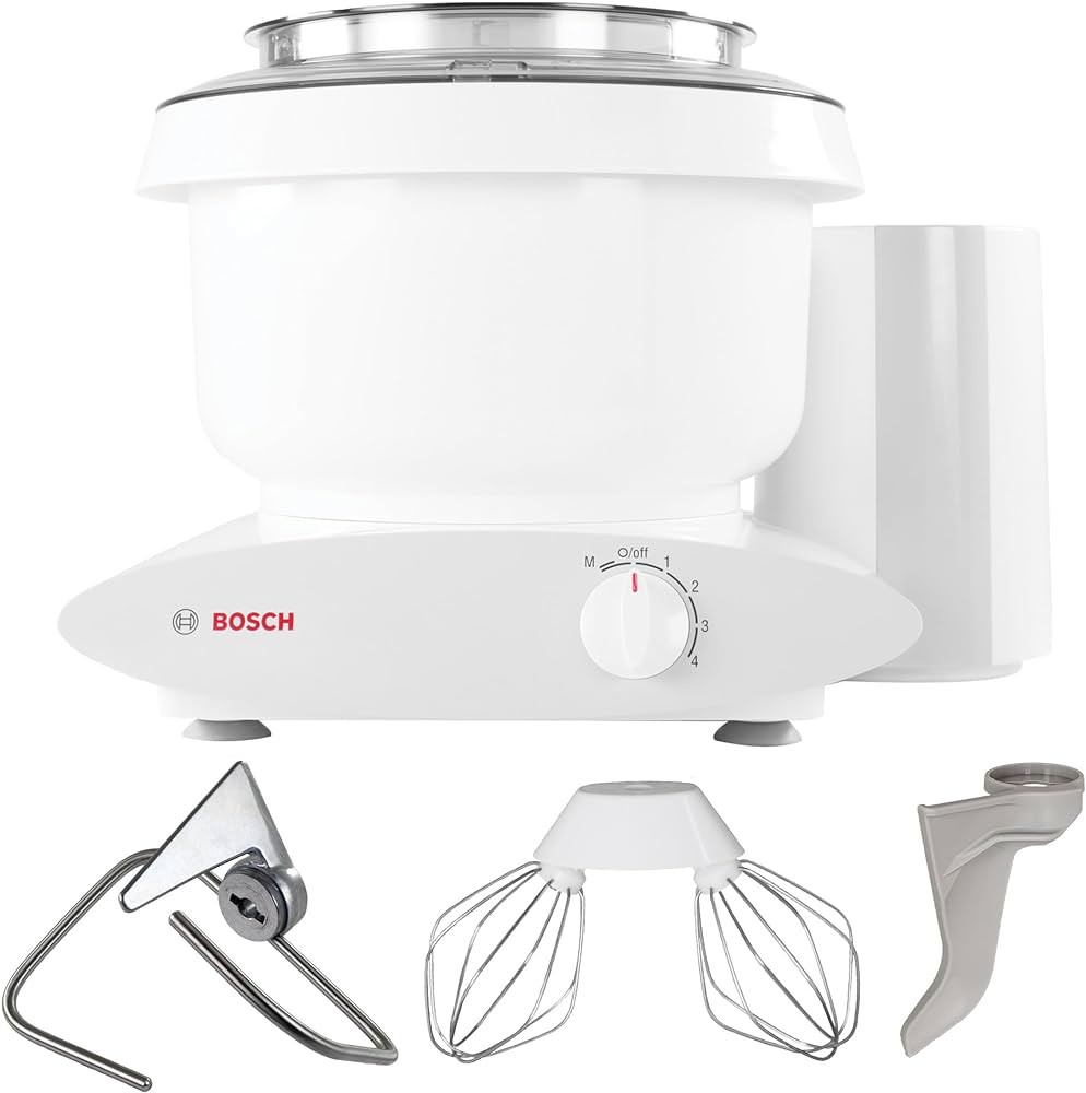 Bosch Universal Plus Stand Mixer 500 Watt, 6.5 Quarts with Wire Whips, Dough Hook & NutriMill Dou... | Amazon (US)
