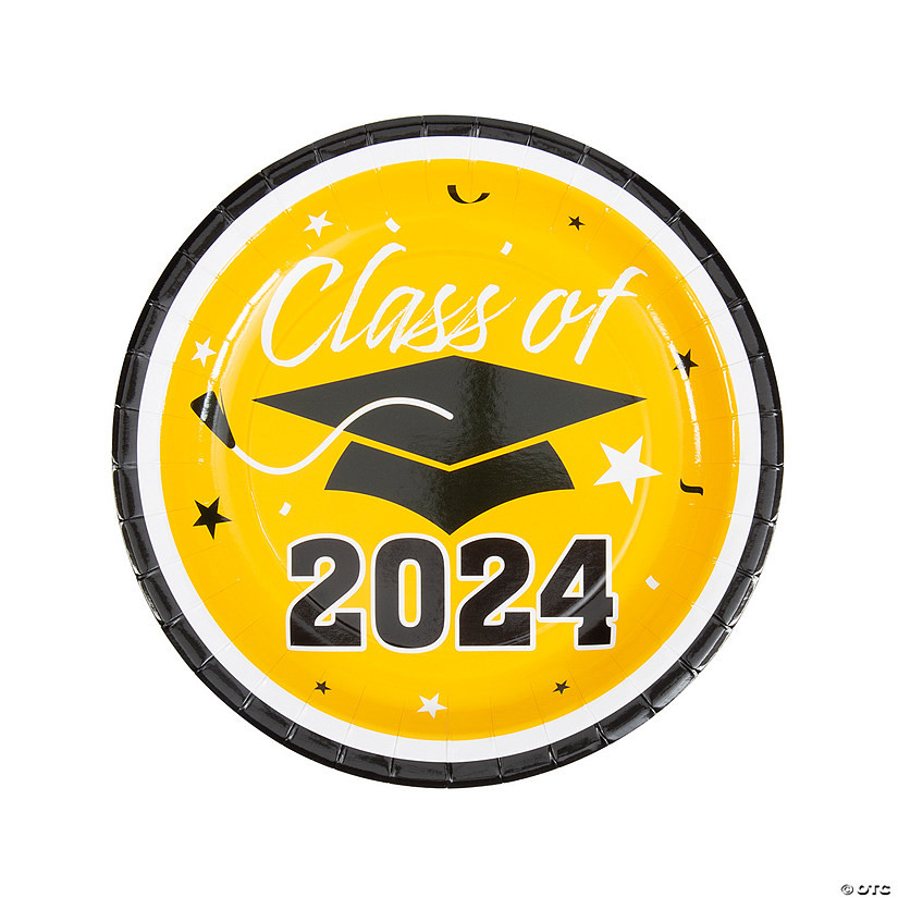 Class of 2024 Paper Dinner Plates - 25 Ct. | Oriental Trading Company