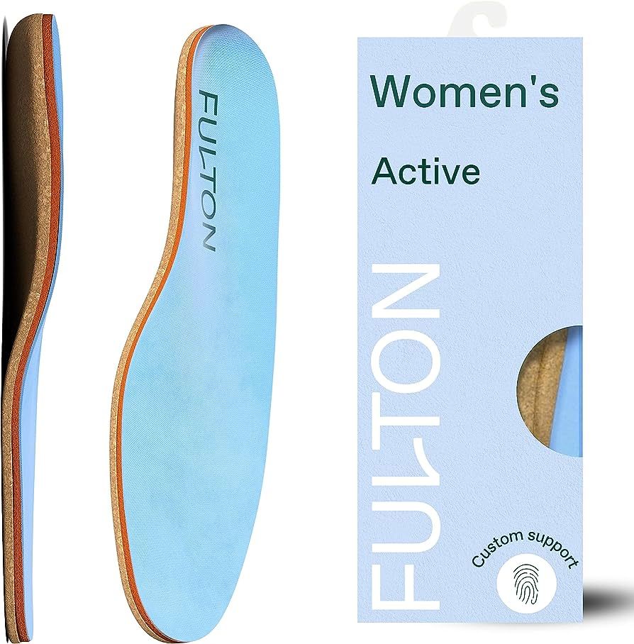 Fulton Shock Absorbing Insoles with High Impact Arch Support - Custom Molding Cork Inserts Allevi... | Amazon (US)