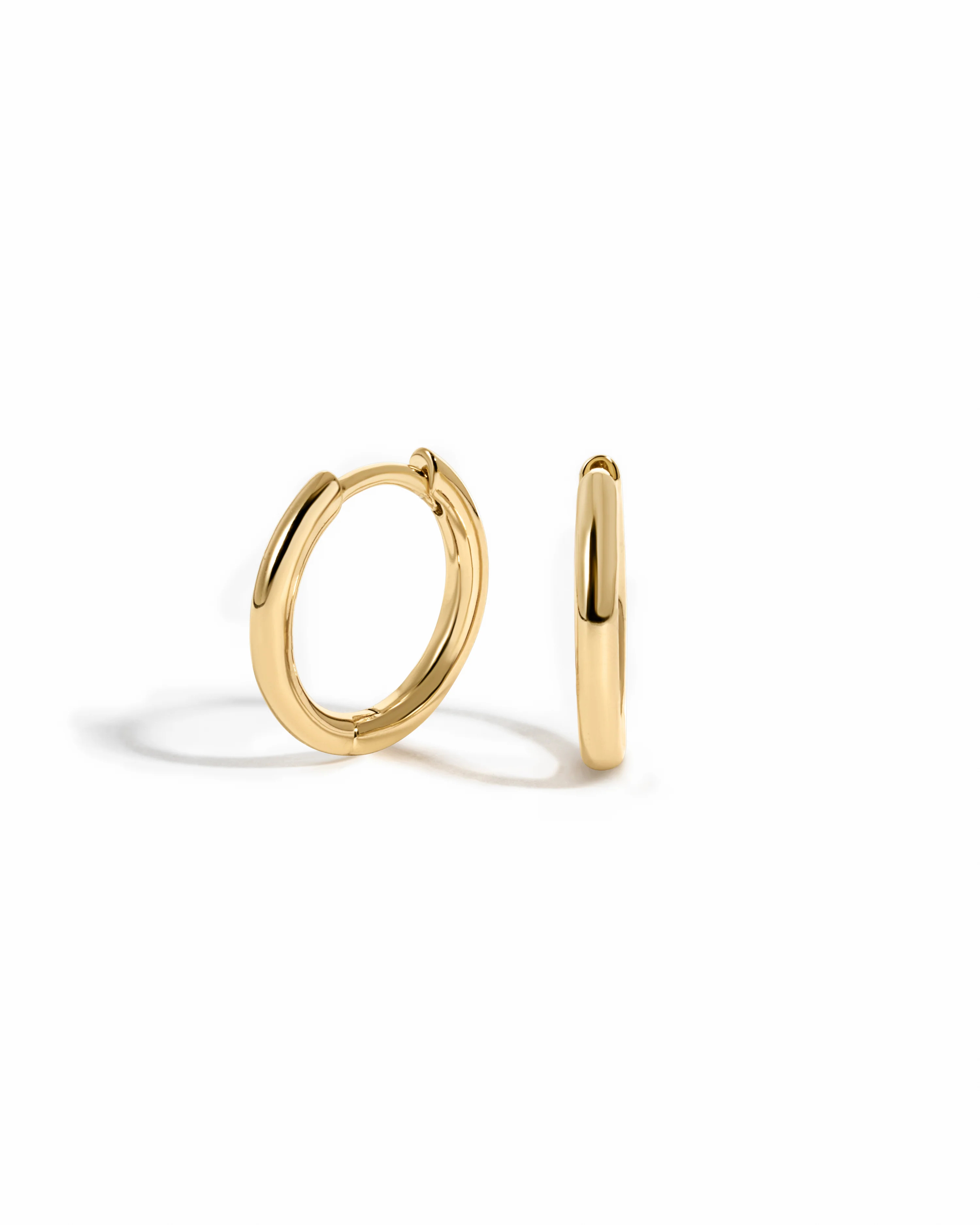 11mm Minimalist Small Hoop Earrings | Dainty Hoops | Sami Jewels