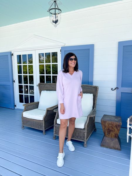 #AD This mini sweatshirt dress from Walmart Free Assembly is a dreamy dress for fall. Crafted from incredibly soft French terry fabric, this dress exudes a timeless casual appeal that’s hard to resist. This playful mini dress is perfect for a day out, whether you match it with crisp white sneakers for a fresh look or opt for stylish booties. The dress has long sleeves that offer the flexibility to scrunch them up or wear them down according to your preference. Plus, the side pockets add an extra touch of convenience to this must-have dress.

#LTKunder50 #LTKover40 #LTKstyletip