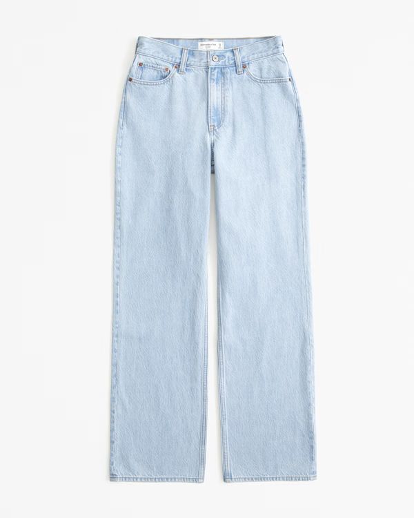 Curve Love High Rise Loose Jean | Abercrombie & Fitch (UK)