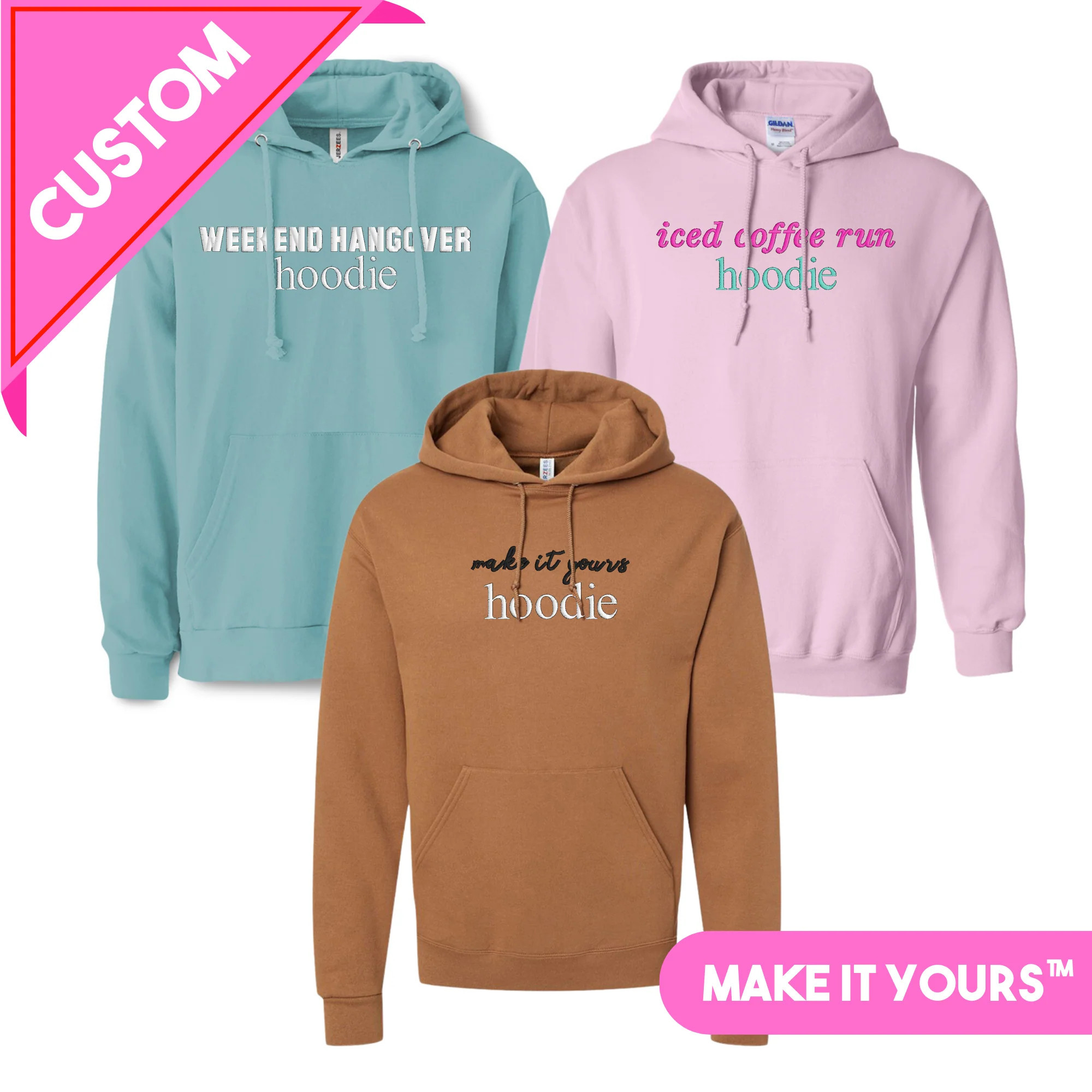 Make It Yours™ 'Hoodie' Hooded Sweatshirt | United Monograms