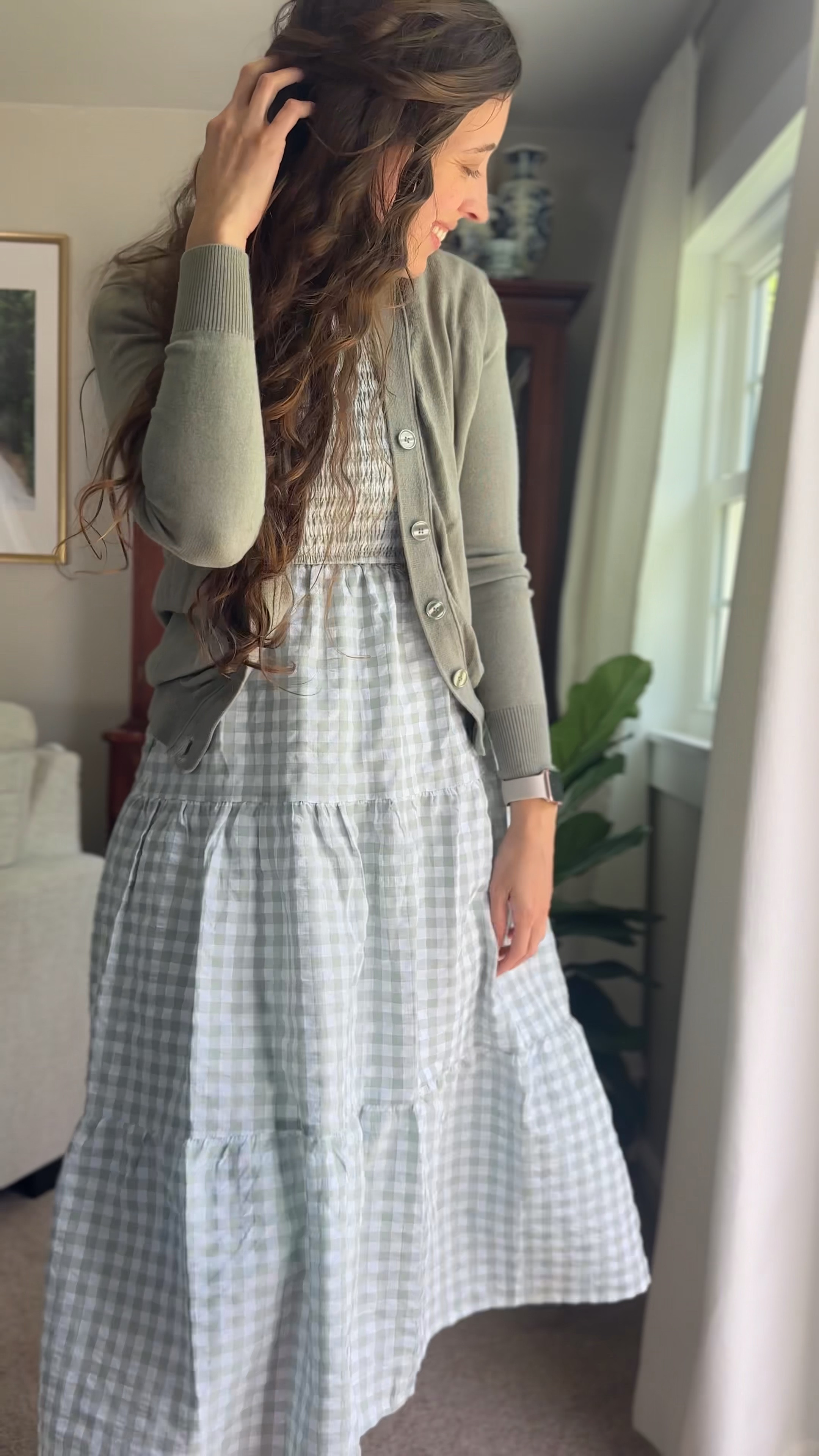 I pull up and add a cardigan for modesty :)