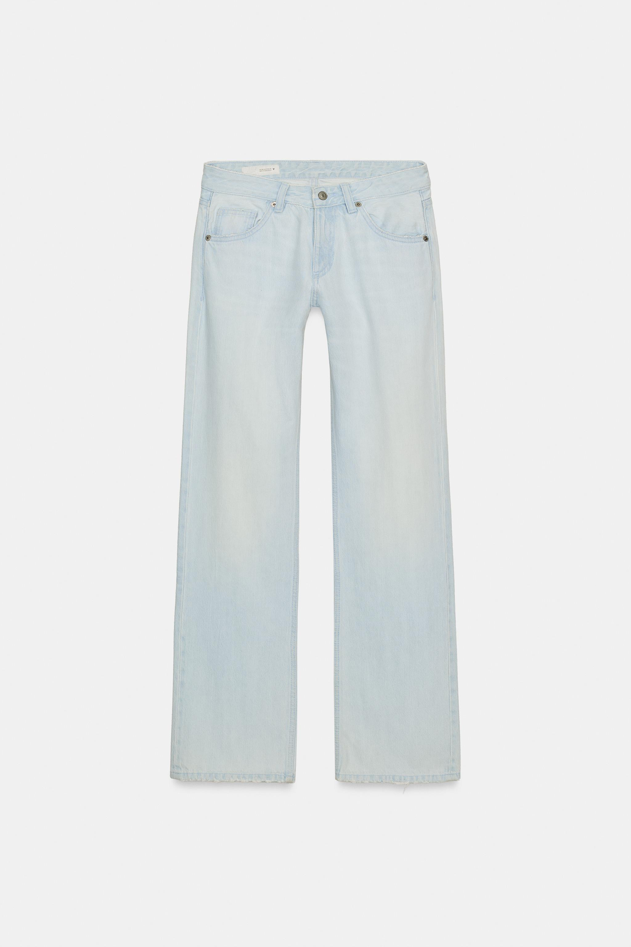 LOW RISE - WIDE LEG - FULL LENGTHLow-rise five-pocket jeans. Long wide leg. Front zip and metal b... | Zara US
