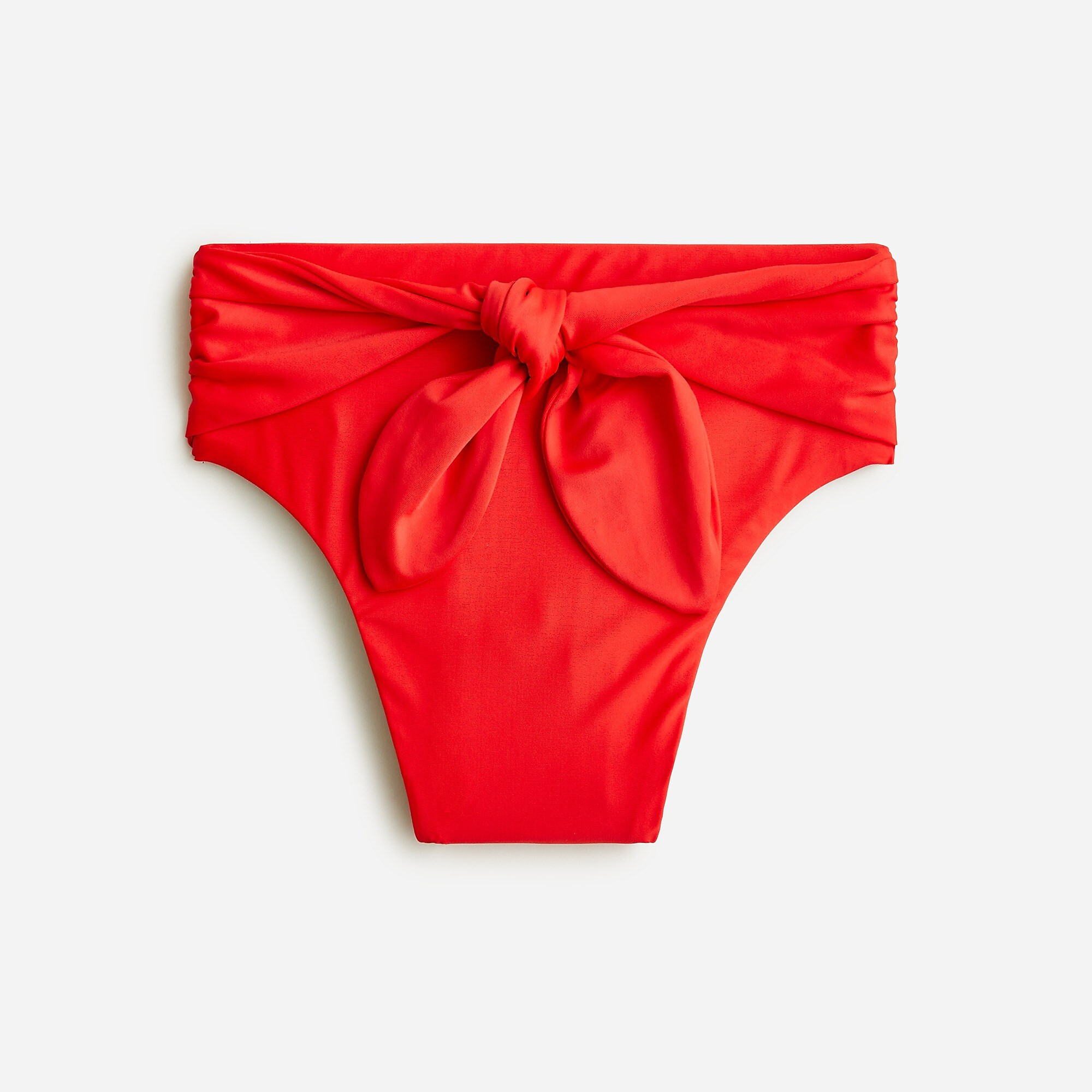 Tie high-rise bikini bottom | J. Crew US