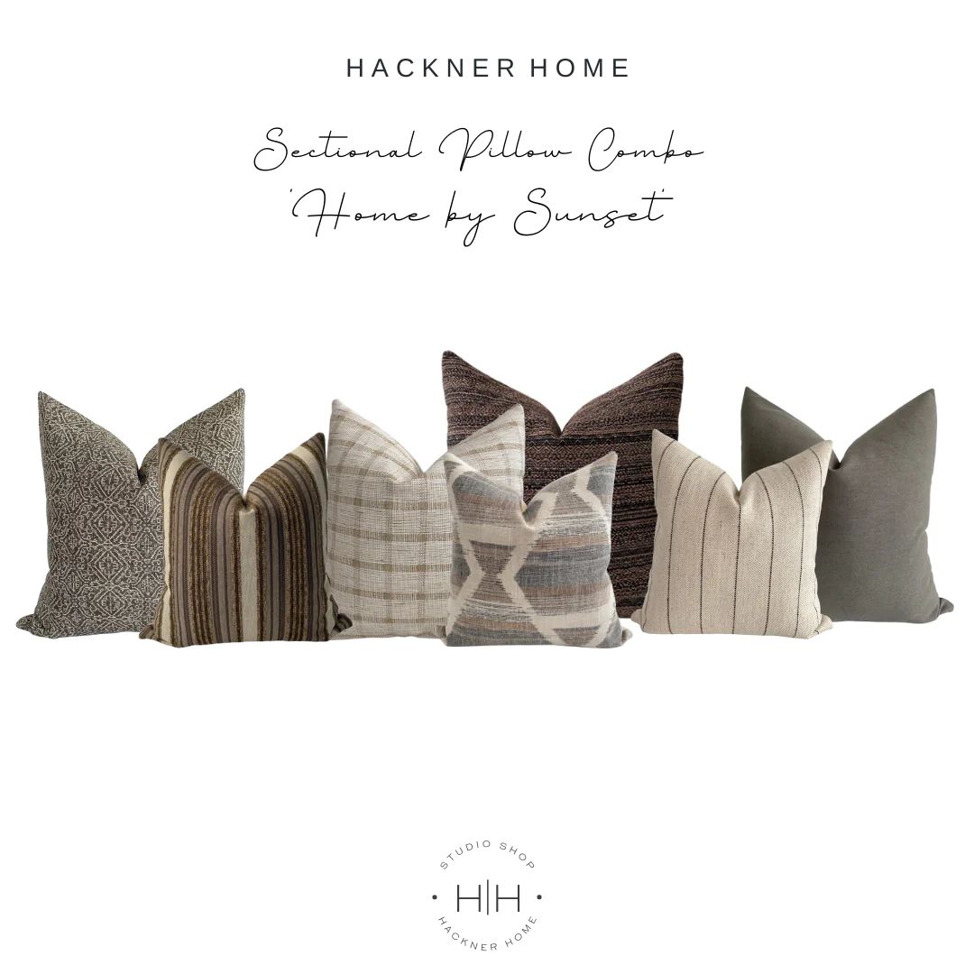 Sectional Pillow Combo 'Home by Sunset' | Hackner Home (US)