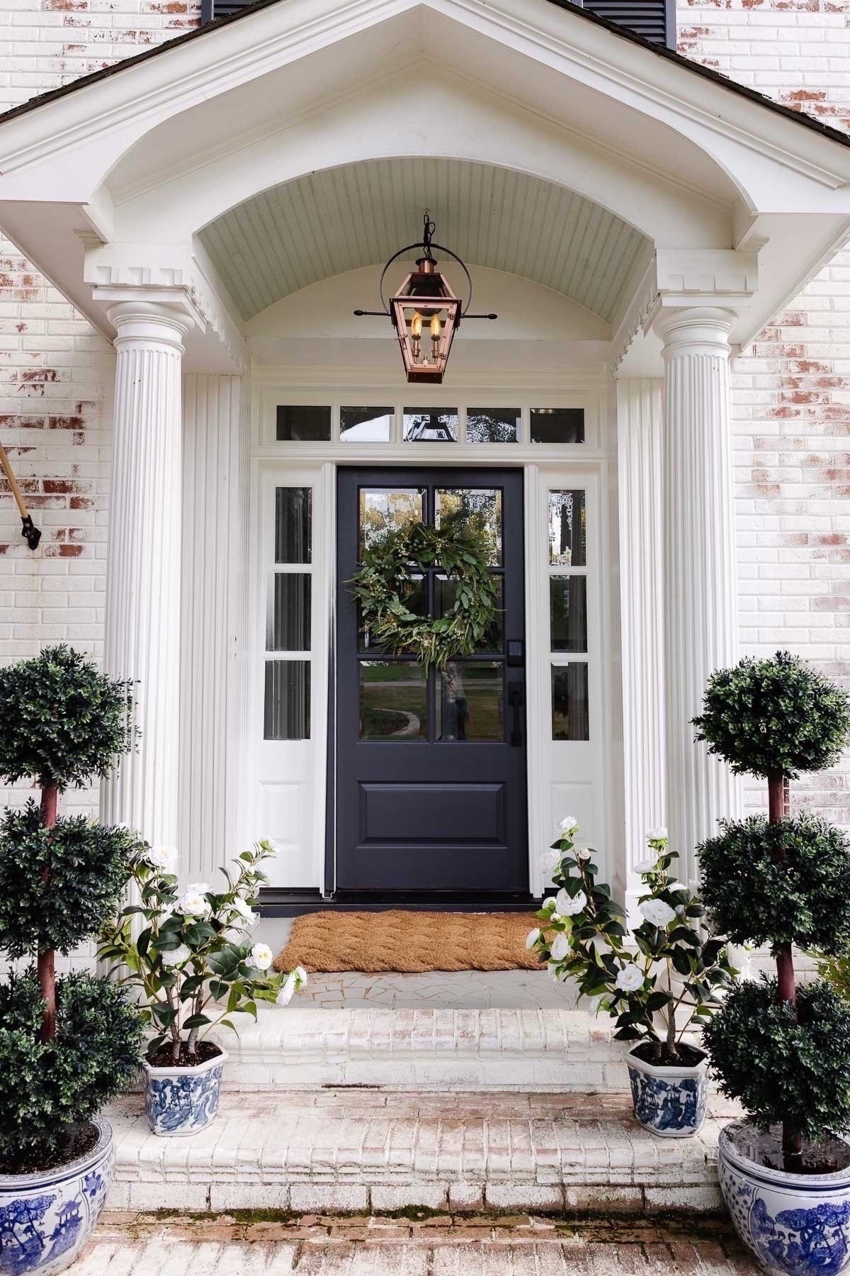Spring is springing ☀️

Front porch, wreath, topiary, boxwood 

#LTKSeasonal