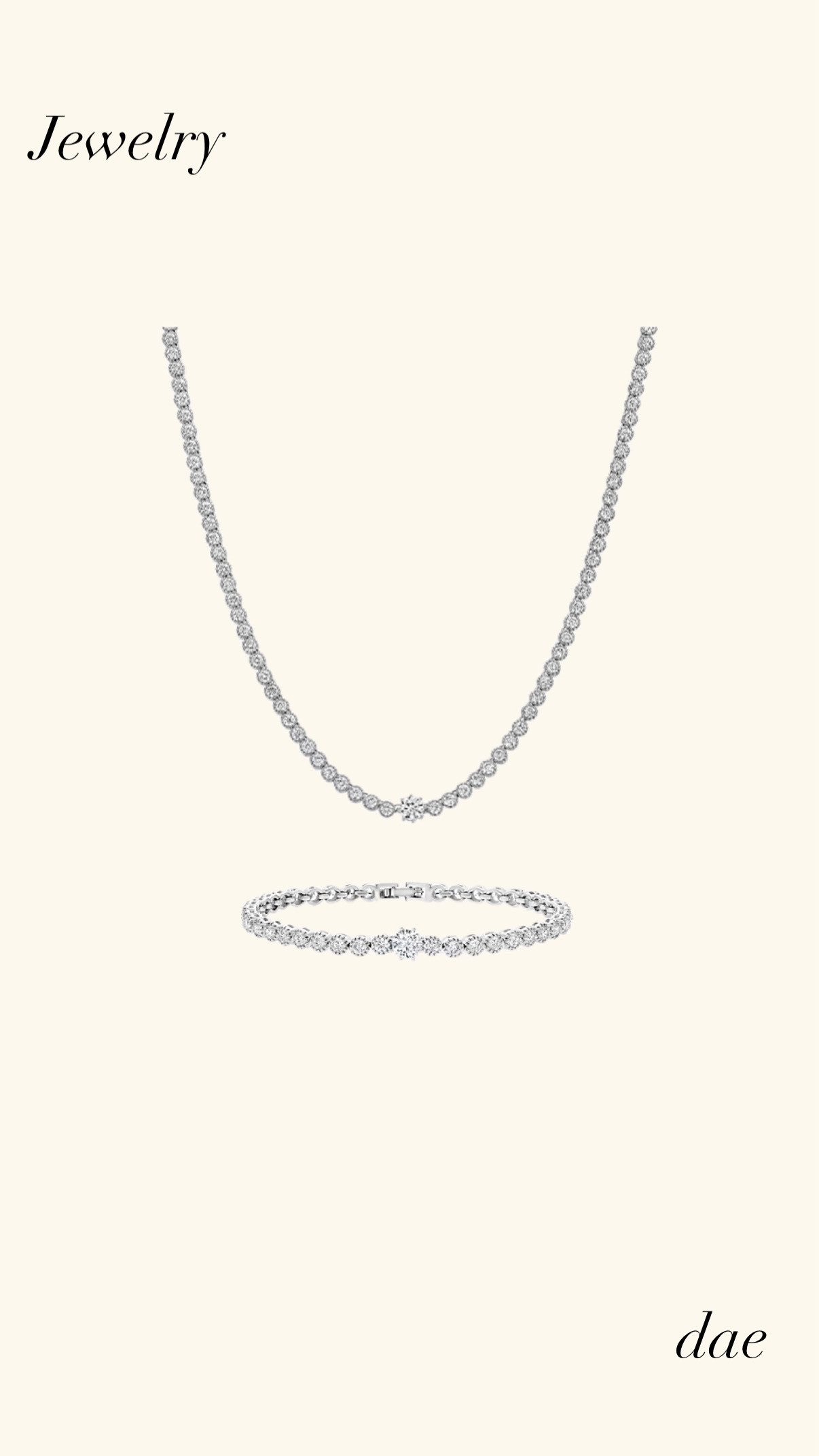 Statement Tennis set with Center Diamond ✨ 
Elegant statement tennis necklace and bracelet featuring a row of shimmering diamonds with a subtle center diamond detail. Perfect for #bridal looks, formal events, or elevating minimalist outfits with luxury sparkle. A timeless jewelry piece curated by dae. 

#TennisNecklace #StatementJewelry #DiamondNecklace #LuxuryJewelry #EveningJewelry #BridalJewelry #FineJewelryStyle #JewelryFinds #AllThingsJewelry #dae 

 #LTKValentine #LTKootd #LTKSaleAlert