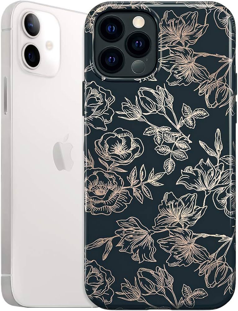 Velvet Caviar Case for iPhone 12 / iPhone 12 Pro [8ft Drop Tested] w/Microfiber Lining (Floral Ro... | Amazon (US)