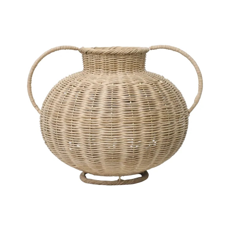My Texas House 8.86" Natural Rattan Vase Decoration | Walmart (US)