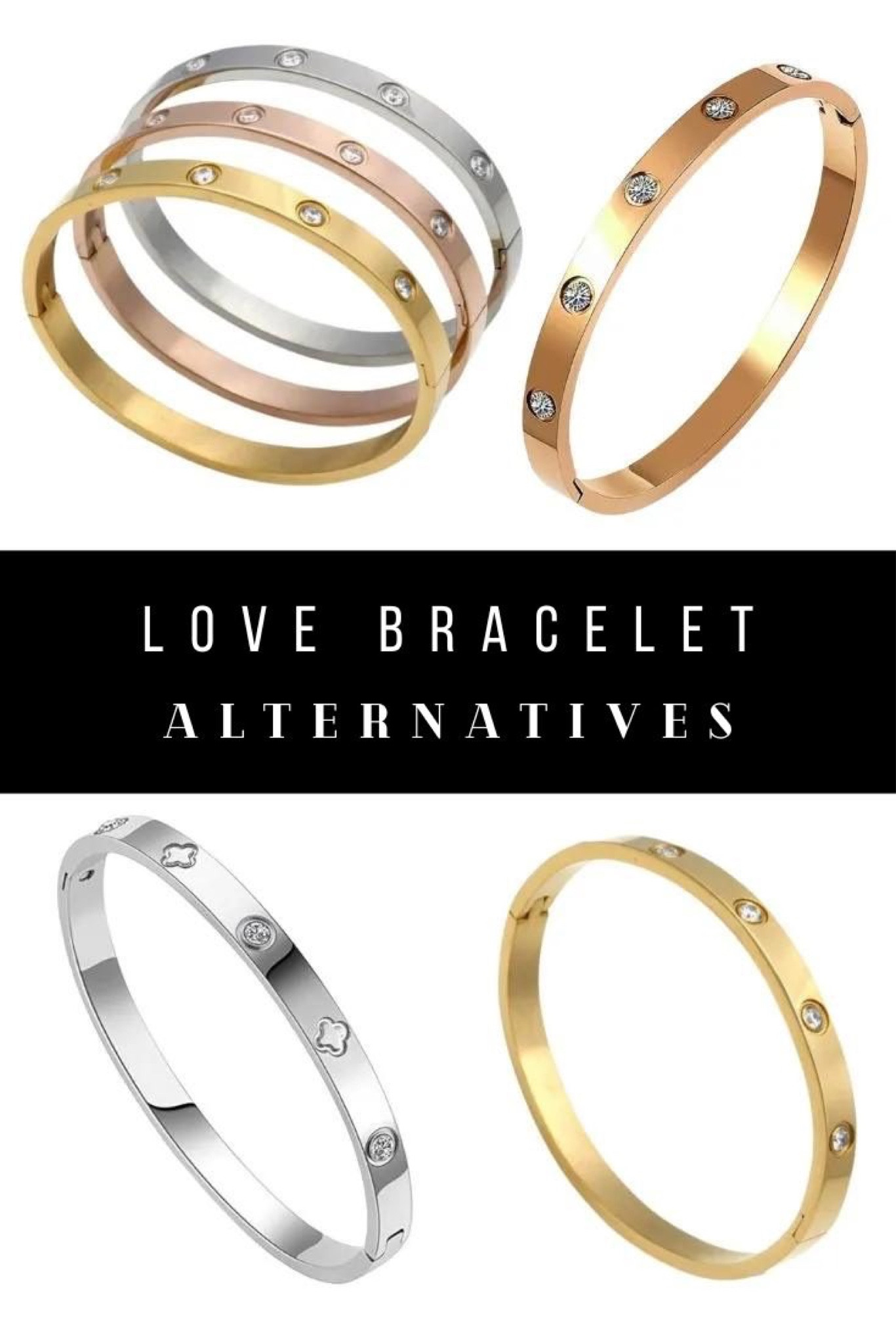 Get the iconic look for less! These Love Bracelet alternatives bring all the style without the splurge. Perfect for stacking or wearing solo for that effortless chic vibe. ✨💫 

#LoveBraceletAlternatives #JewelryStyle #ArmCandy #AffordableFashion #BangleStack #LuxuryForLess #ChicAccessories #JewelryInspo #OnTrend #DailyGlam #FashionFinds

Let me know if you'd like any tweaks!

#LTKCon #LTKFindsUnder100 #LTKFindsUnder50