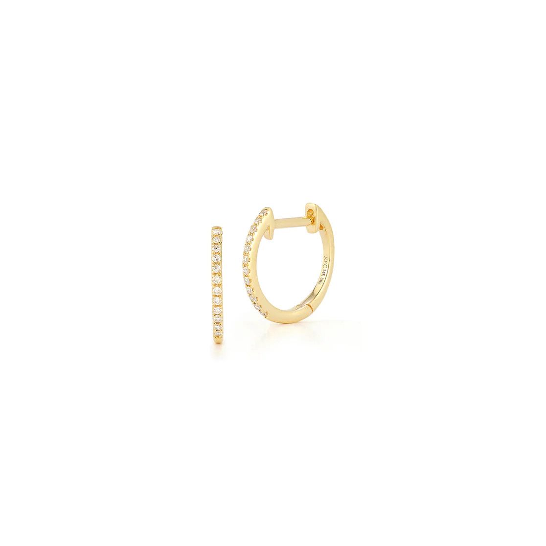 Diamond Mini Huggie Earring | EF Collection