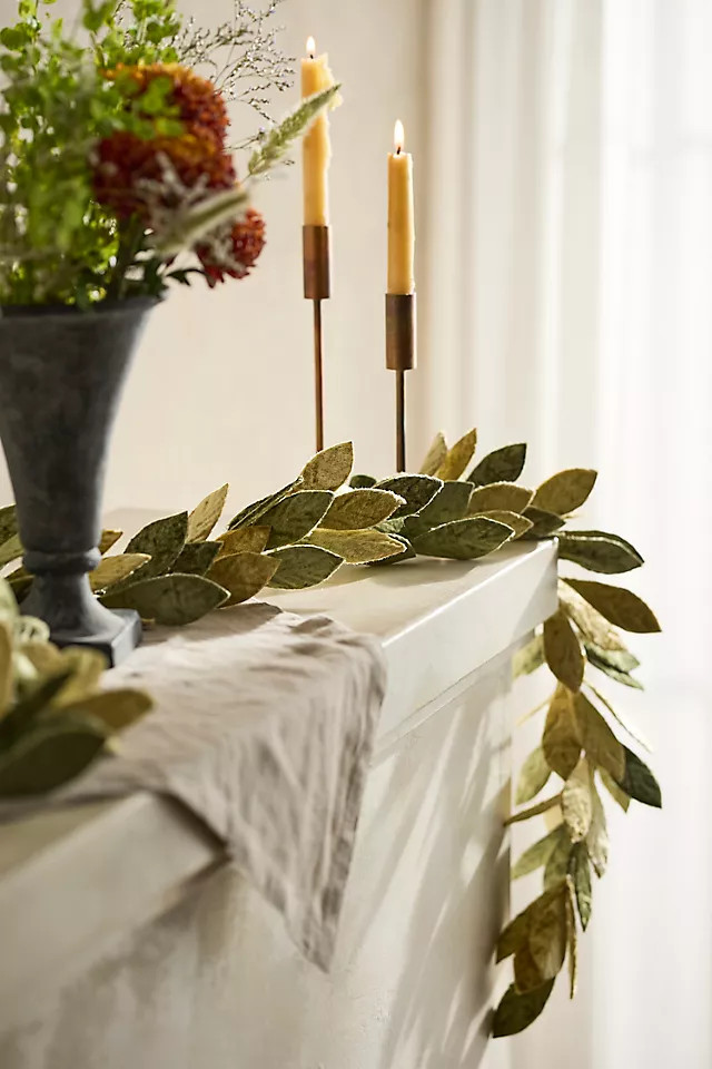 Terrain Leafy Velvet + Iron Garland | Anthropologie (US)