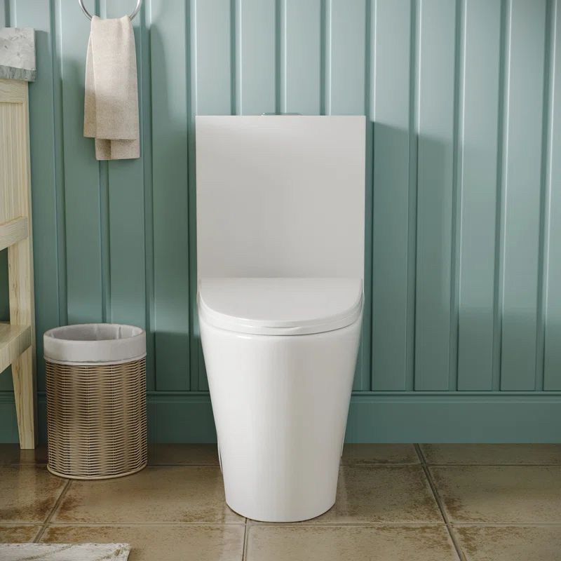 Ace 1.6 GPF Dual-Flush Elongated Floor Mounted One-Piece Toilet with Glazed Surface(Seat Included... | Wayfair North America