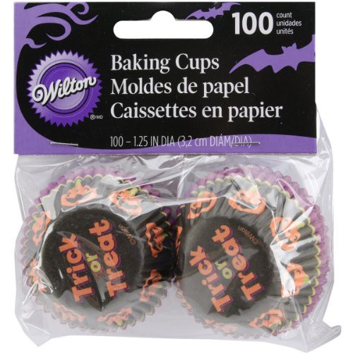 Wilton 415-0541 Halloween Pumpkin Stripe Mini Baking Cups, 100-Count | Amazon (CA)