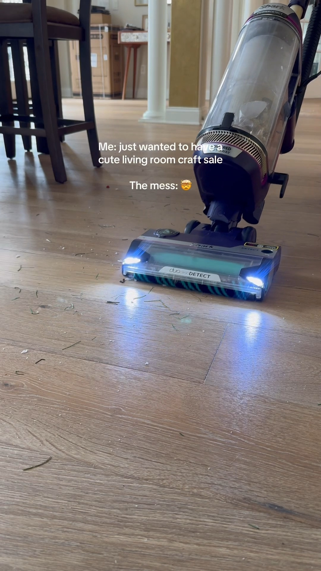 Now entering the chat: ✨my emotional support vacuum✨ also sold at QVC! #sharkhome #sharkpowerdetect 

Also next time I’ll do this in the garage 😂😂🤣🤦🏼‍♀️

#LTKHome #LTKFamily #LTKSeasonal