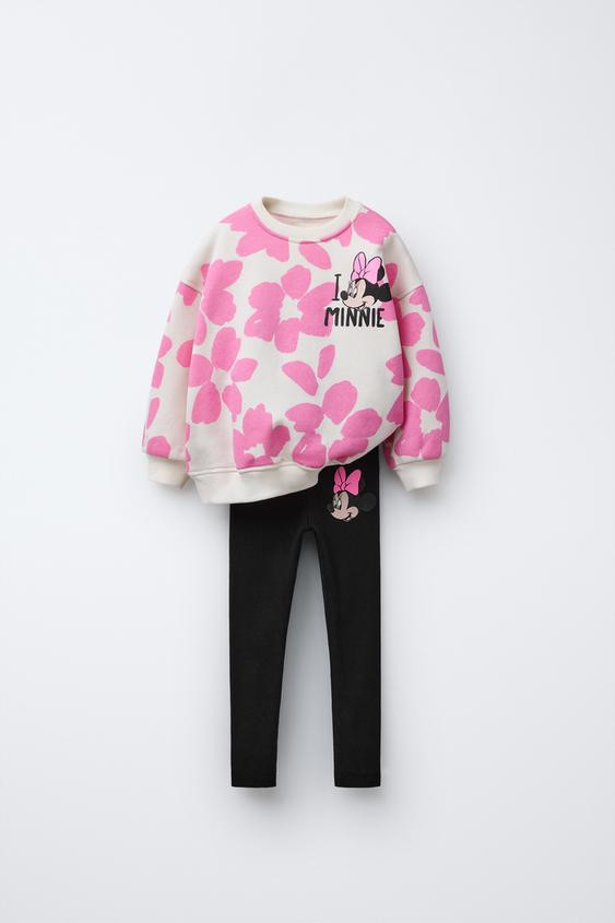 MINNIE MOUSE © DISNEY SWEATSHIRT AND LEGGINGS MATCHING SET | Zara US