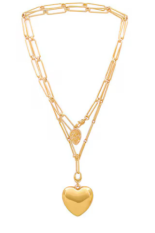 Jenny Bird X Revolve Puffy Heart Chain Necklace in Gold from Revolve.com | Revolve Clothing (Global)