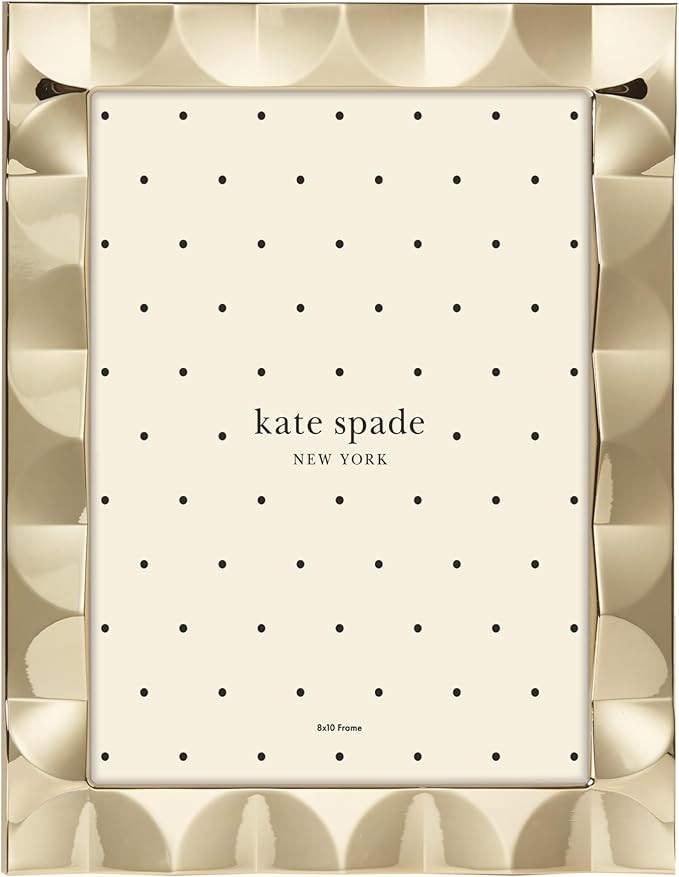 kate spade new york South Street 8' x 10' Gold Scallop Frame | Amazon (US)