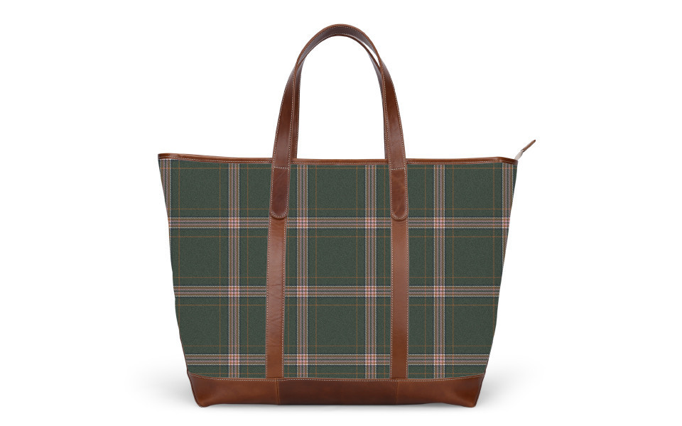 St. Charles Zippered Yacht Tote – Printed Monogram | Barrington Gifts