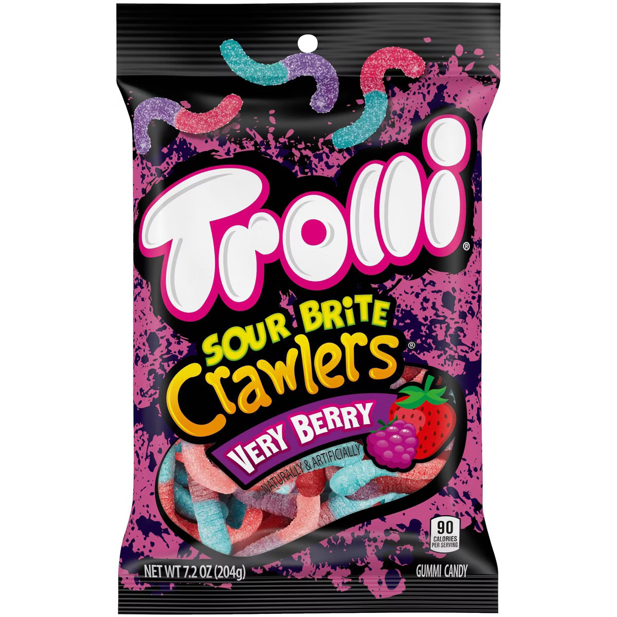 Trolli Sour Brite Crawlers Very Berry Gummi Candy - 7.2oz | Target