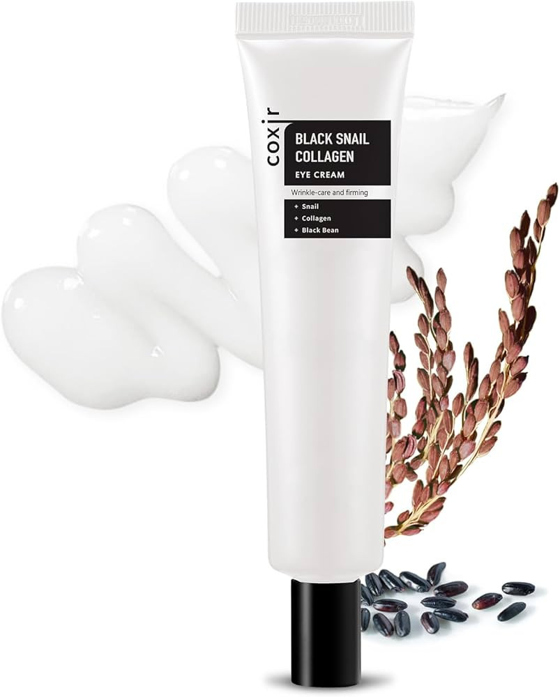 [coxir] BLACK SNAIL COLLAGEN EYE CREAM [30ml/1.01 fl.oz] Black-3-Complex: Black Rice, Bean, Sesam... | Amazon (US)