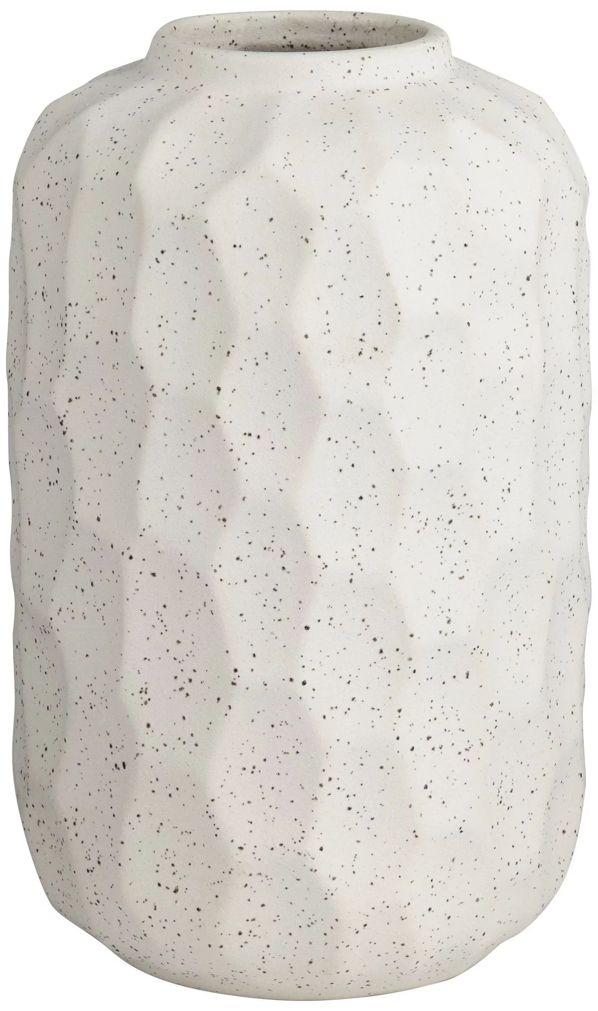 Studio 55D Matte White with Black Speckle 10" High Decorative Vase - Walmart.com | Walmart (US)