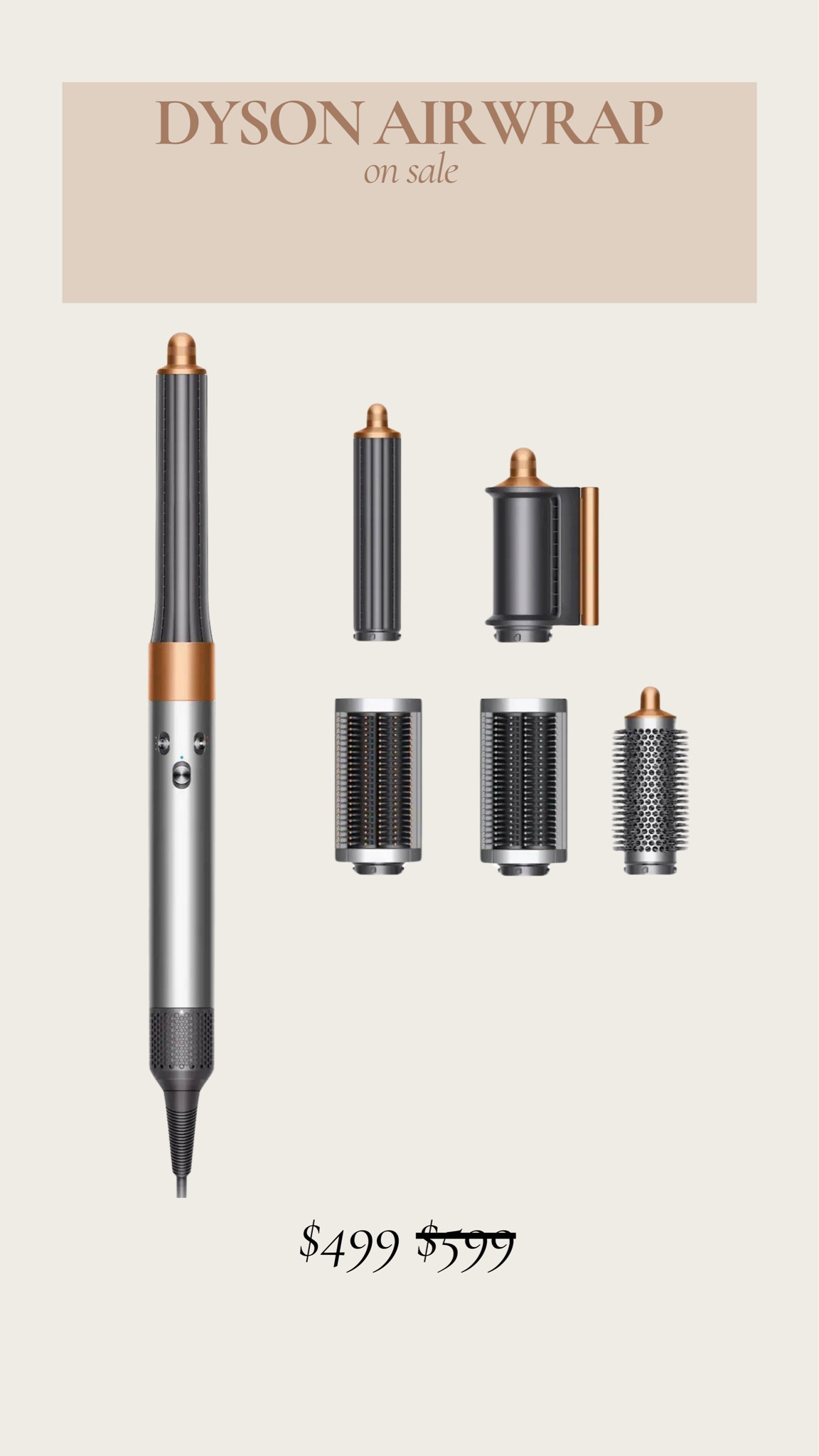 The Dyson Airwrap is on sale for $100 off! 

Dyson airwrap on sale, Sephora, hair tools on sale, hair essentials 

#LTKbeauty #LTKstyletip #LTKsalealert