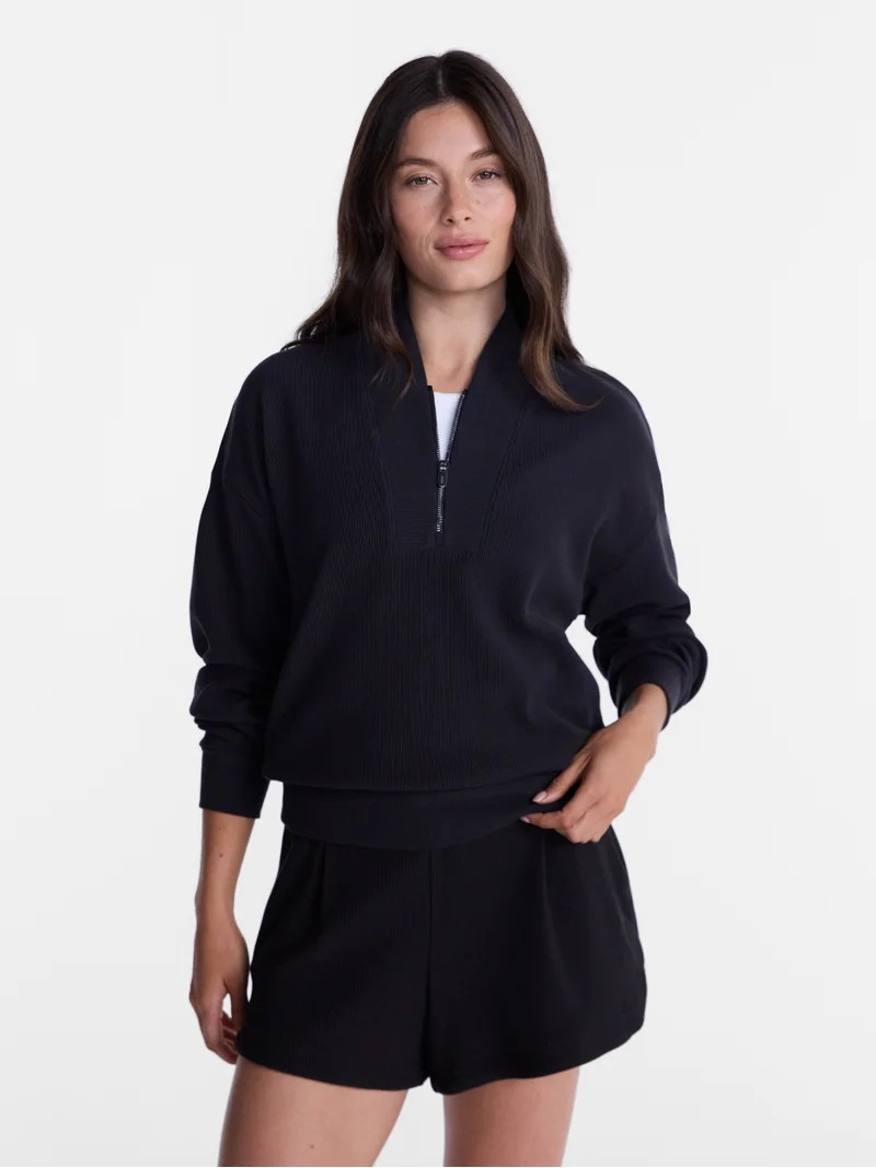 Avia Women's Ottoman Half Zip Pullover, Sizes XS-XXXL | Walmart (US)