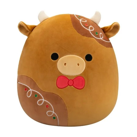 Squishmallows Official 12 inch Jericho the Gingerbread Cow - Child's Ultra Soft Stuffed Plush Toy | Walmart (US)