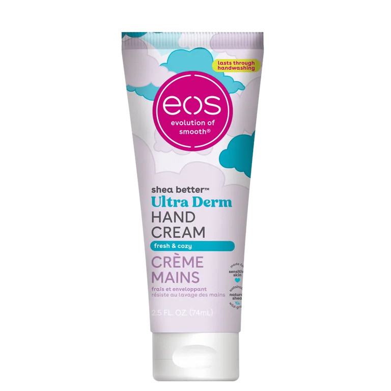 eos Shea Better Ultra Derm Hand Cream- Fresh & Cozy, Moisturizes Dry Hands, 2.5 fl oz, 1 Pack | Walmart (US)