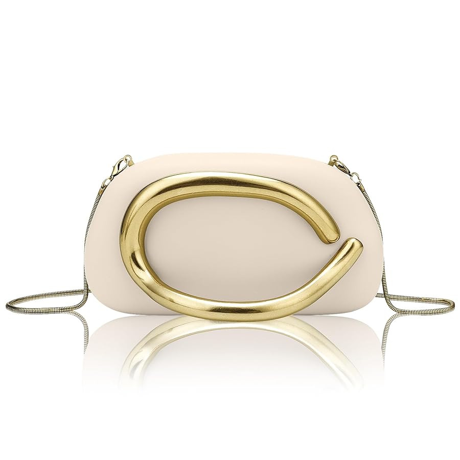 PU Leather Women's Evening Handbags Chocolates Clutch Purse Easy Match with Chain Crossbody Metal... | Amazon (US)